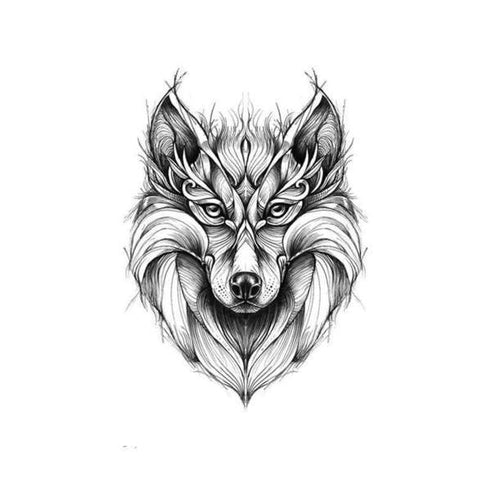 Tatouage Loup Animal Totem